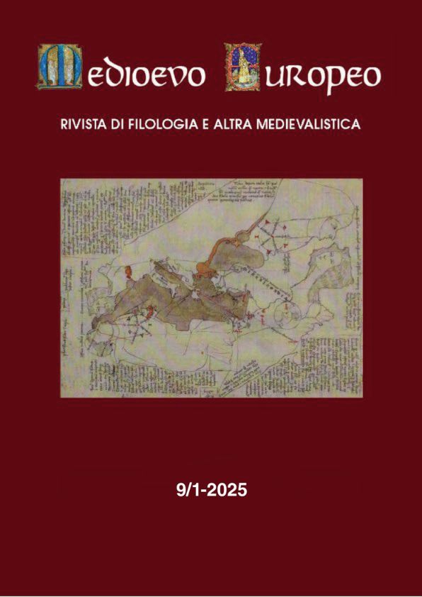 Copertina di Medioevo europeo 9/1-2025